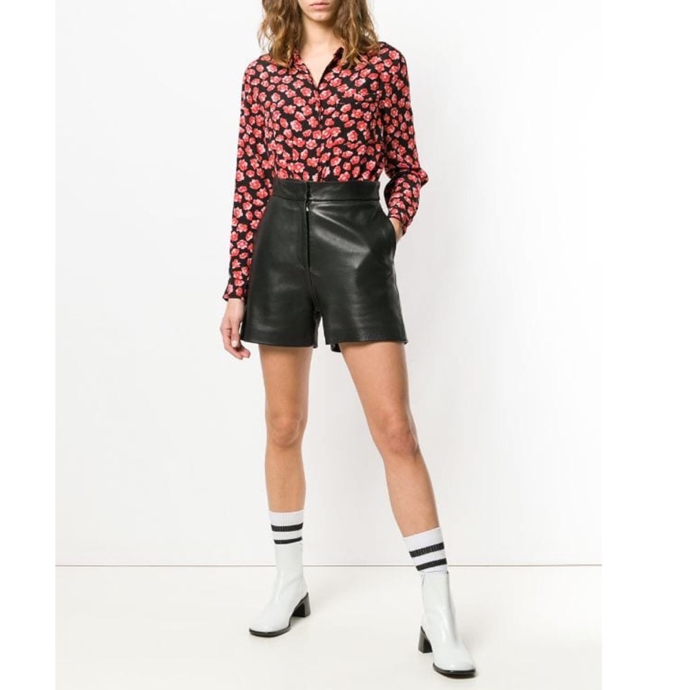 Ganni Floral Crepe Blouse